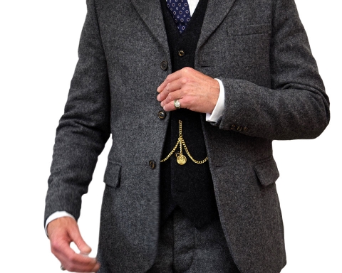 Thomas Grey Tweed Jacket