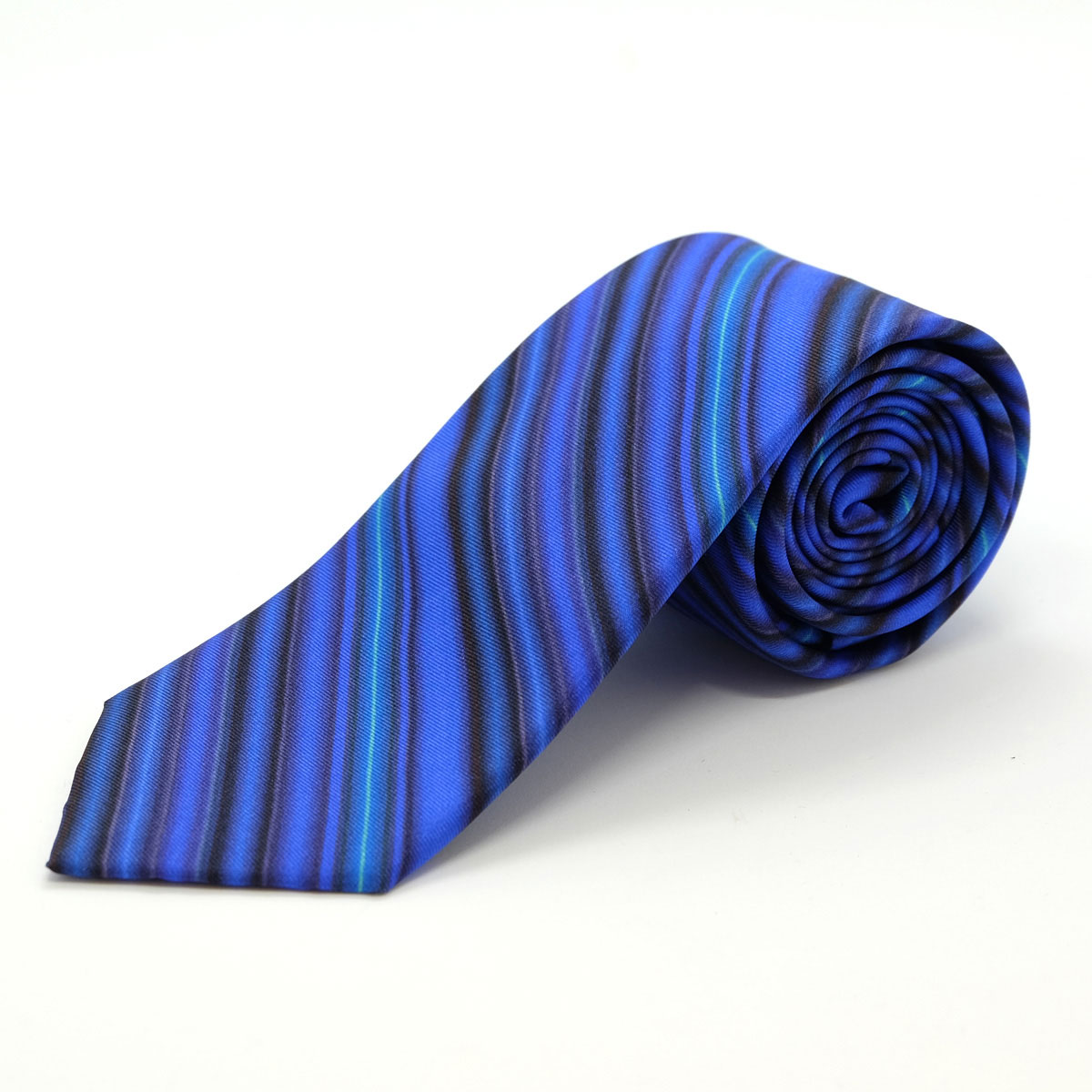 Mixed Stripe Blue Tie - The Chap