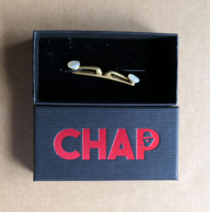 Gold Mother-of-Pearl Tie Clip