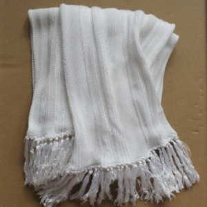 White Silk Scarf