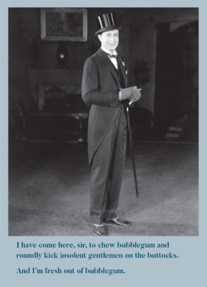 Top Hat Greetings Card x5