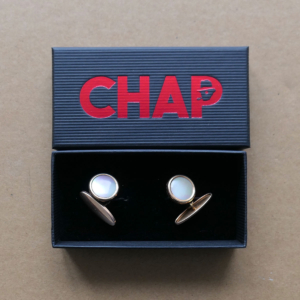 Round Mother-of-pearl Cufflinks