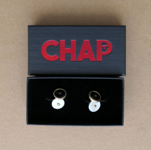 Black & White Tie Cufflinks