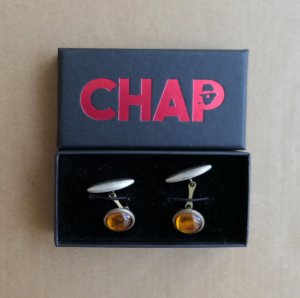 Amber Cufflinks