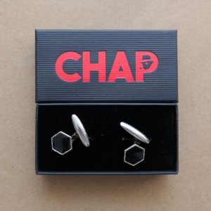 Black Hexagonal Cufflinks