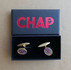 Oval Fabric Cufflinks
