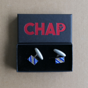 Blue Submarine Deco Cufflinks