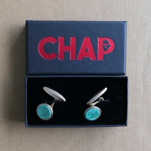 Turquoise Chain Cufflinks