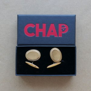 Large Gold Chain Cufflinks